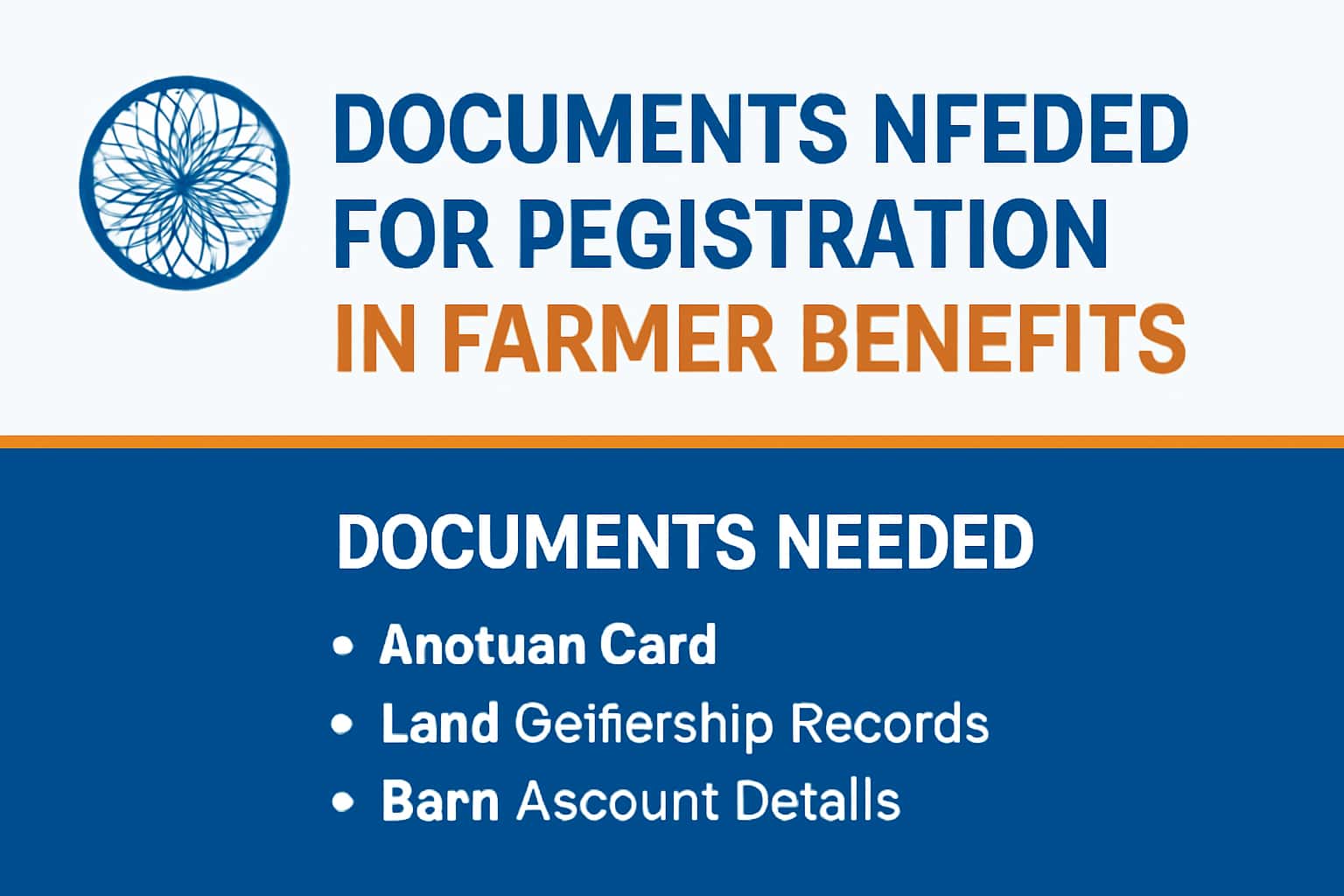 Documents Needed for Registration in Farmer Benefits